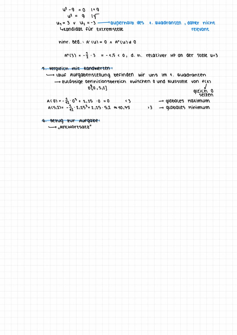 MATHE-KLAUSUR 21.1
Zusammenhang zwischen f und f'
Die Steigung einer Tangente an den Graphen einer Funktion f in einem Punkt P ( xolf(xo)) d