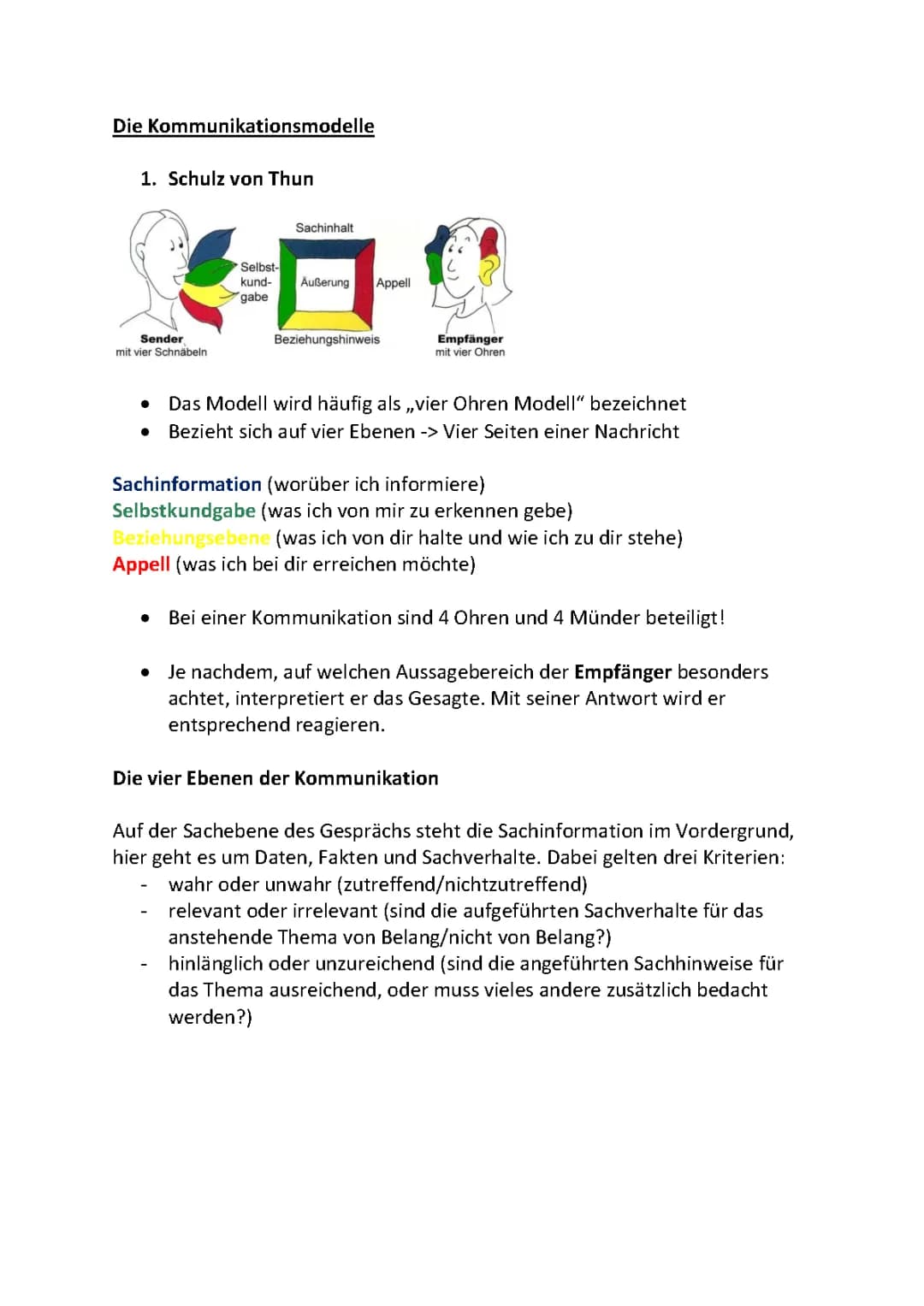 Kommunikationsmodelle 