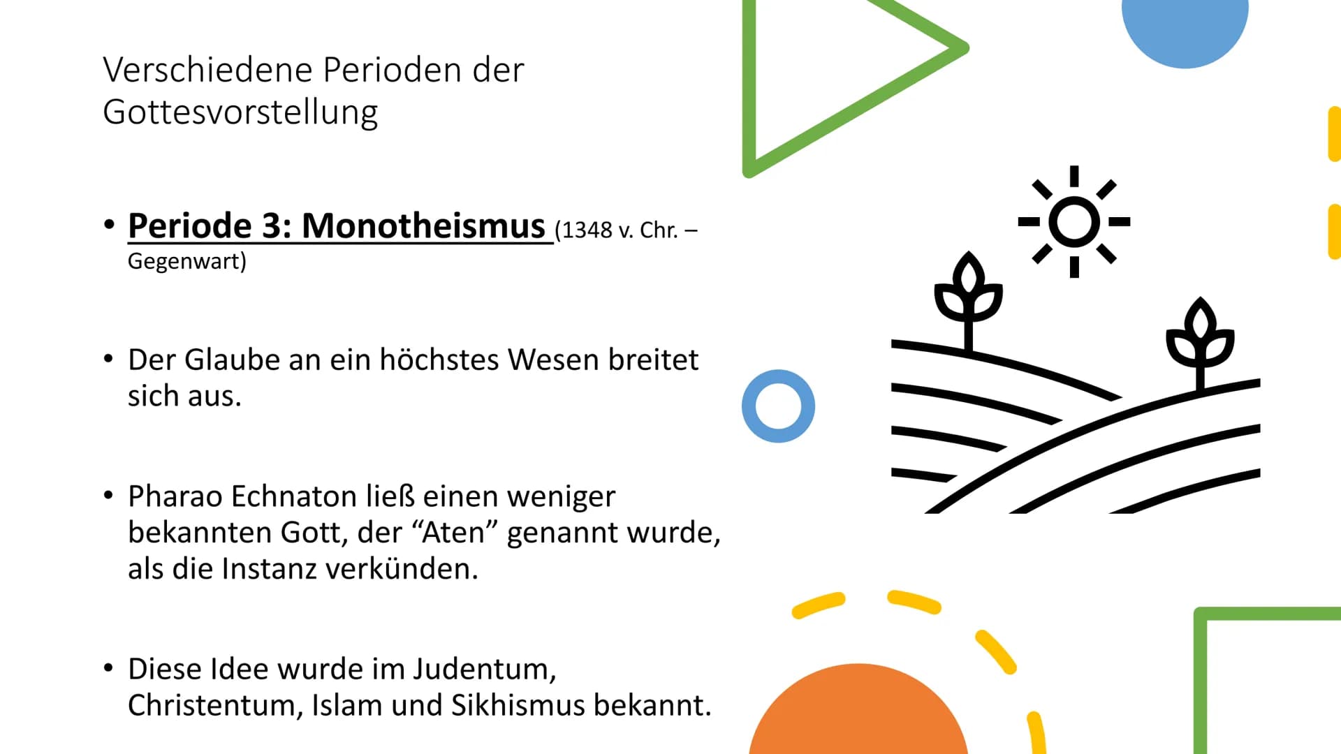 Monotheismus Die Entstehung des Monotheismus als Folge des Babylonischen Exils
Vorexilische Situation:
Forderung, JHWH allein zu verehren (M