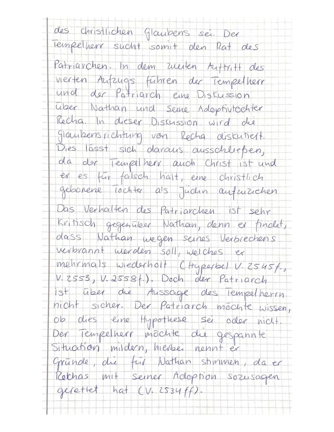 Klausurersatzleistung - Deutsch
Szenenanalyse: Nathan
: Nathan der Weise
vierten Aufzuges
2. Auftritt des
04.05.21
Amira F.
VSC
dem
Die zu u