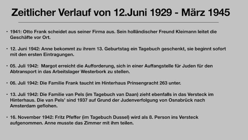 DAS LEBEN DER ANNE FRANK
SEMRA KAYA, JOLINE KAIB Wer war
Anne
Charaktereige
nschaften
Was macht ihre
Geschichte so
besonders
Gliederung
Wich