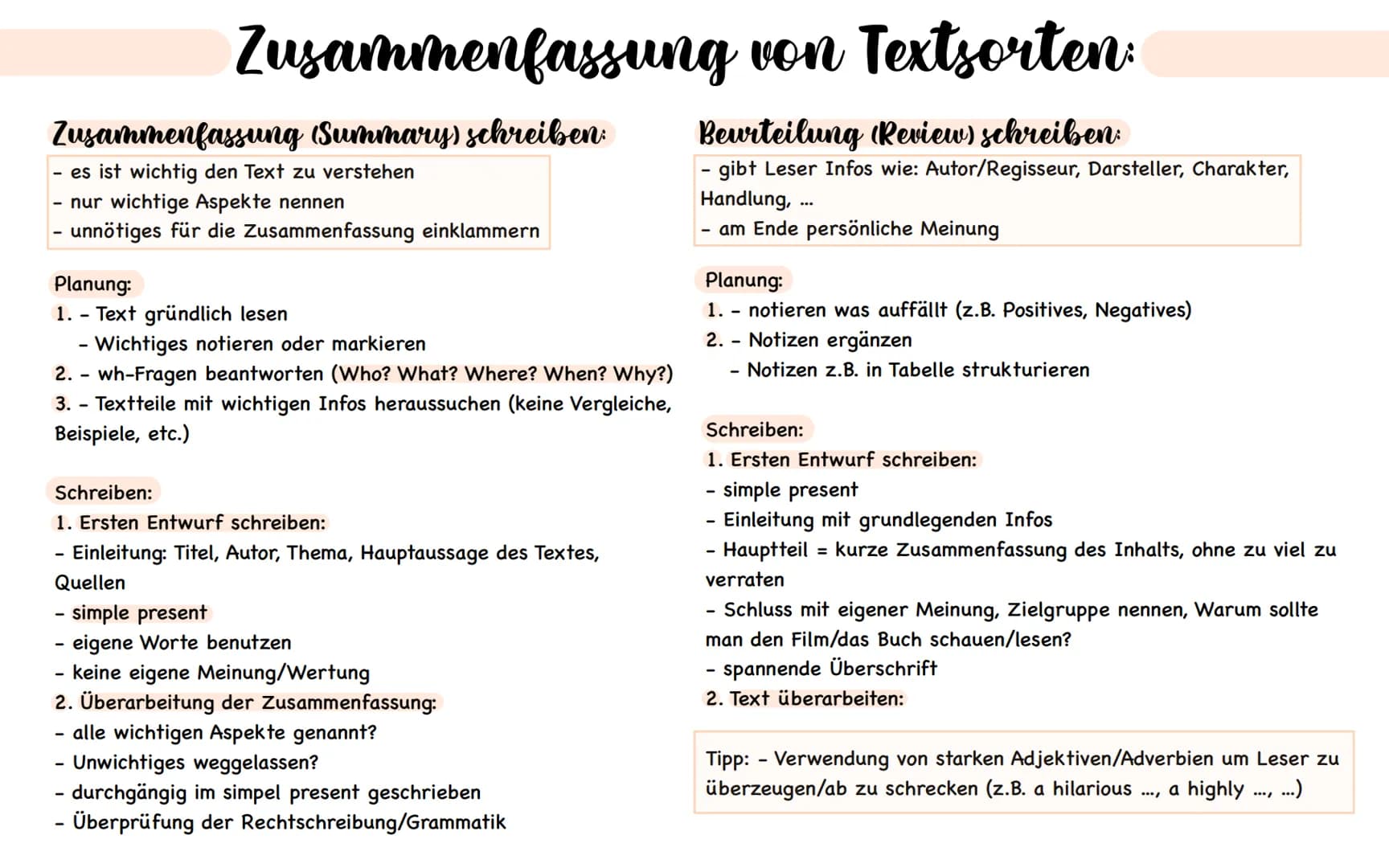 Bewerbung schreiben:
Zusammenfassung von Textsorten:
Brief schreiben:
Blog schreiben:
Briefarten:
Titel:
Name
Adresse
Telefon, Mobil, E-Mail