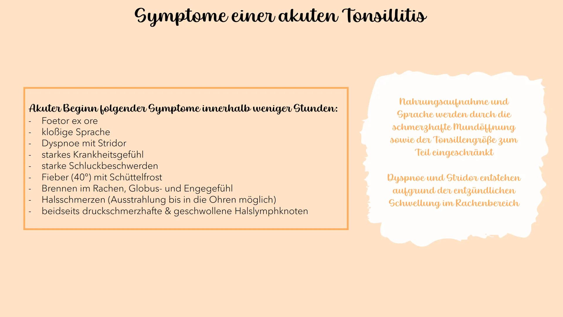 Akute Tonsillitis
MANDELENTZÜNDUNG
010020 Was versteht man unter einer akuten Tonsillitis?
Unter der akuten Tonsillitis versteht man eine ak
