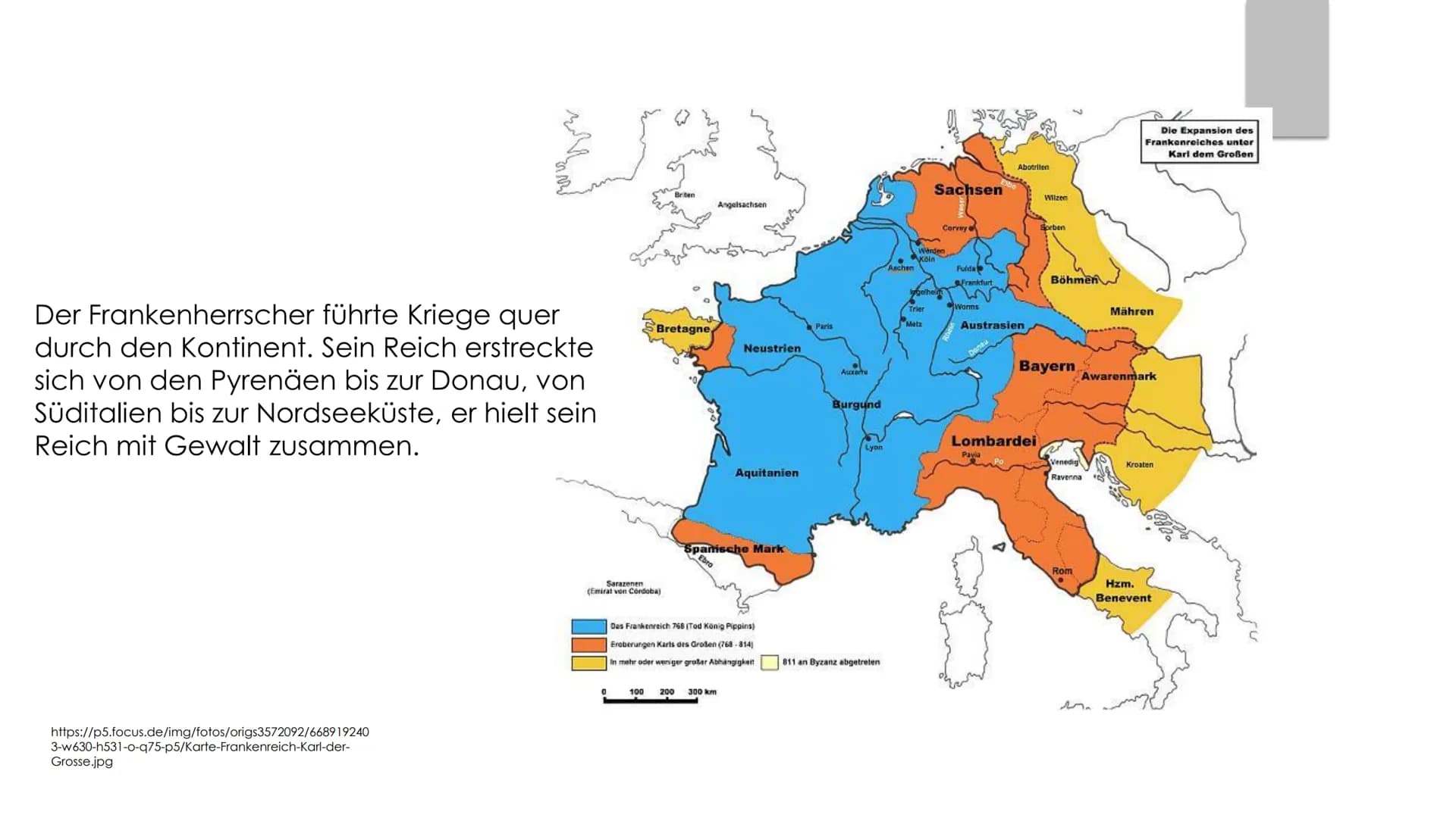 Trägt Karl der Große seinen Namen
zu Recht und gilt er als Vater
Europas? Gliederung
1. Wer ist Karl der Große?
2. Reich von Karl
3. Fazit W