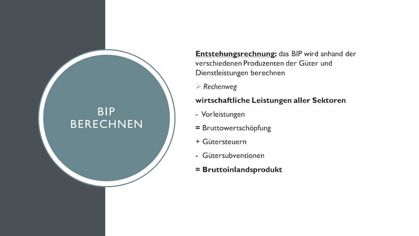 WIRTSCHAFTSWACHSTUM INHALTSANGABE
●
●
●
●
●
●
Wirtschaftswachstum Definition
Bruttoinlandsprodukt(BIP) Definition
BIP berechnen
Nominales un