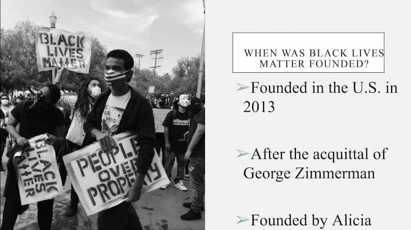 BLACK LIVES MATTER
A presentation by
Name TABLE OF CONTENT
➤ Keywords
➤ What is "Black Lives Matter"?
➤ When was "Black Lives Matter" founde