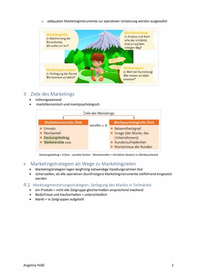 Marketing
= das Unternehmen stellt den Kunden in den Mittelpunkt aller Aktivitäten
●
,,Was will der Kunde?"
Produkte
Organisationen
1 Was is