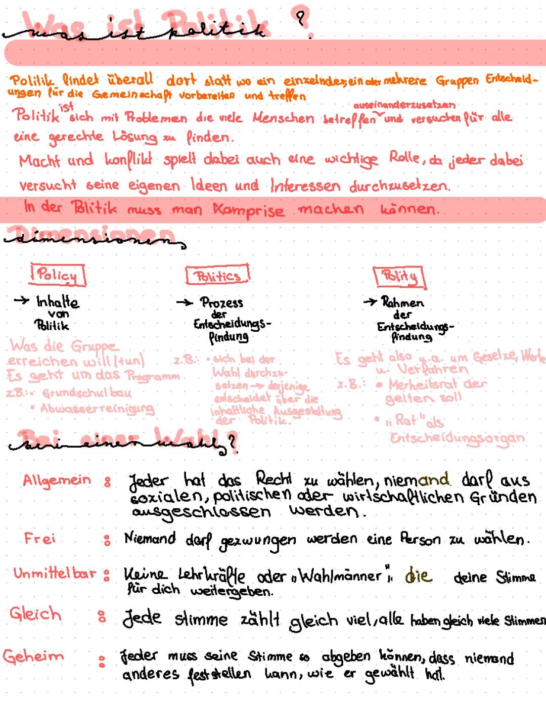 Was ist Politik