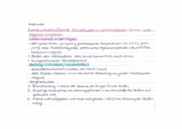 Know Landwirtschaftliche Strukturen in verschiedenen Klima- und Vegetationszonen thumbnail