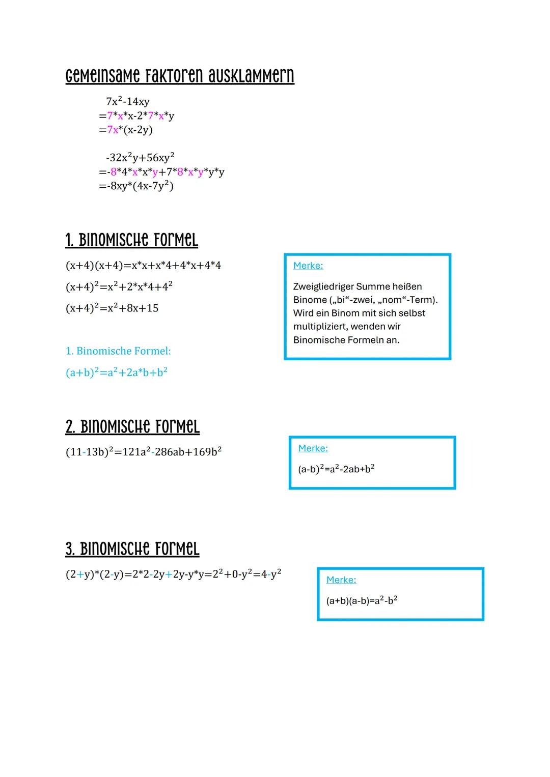 MATHекLassenarbеIT In Der 8. Klasse
WiеDегHOLUNG KLasse 7
Variablen: Platzhalter für eine Zahl; a;b;c;...x;y;z
Term: Zahlen, Varaiblen und R