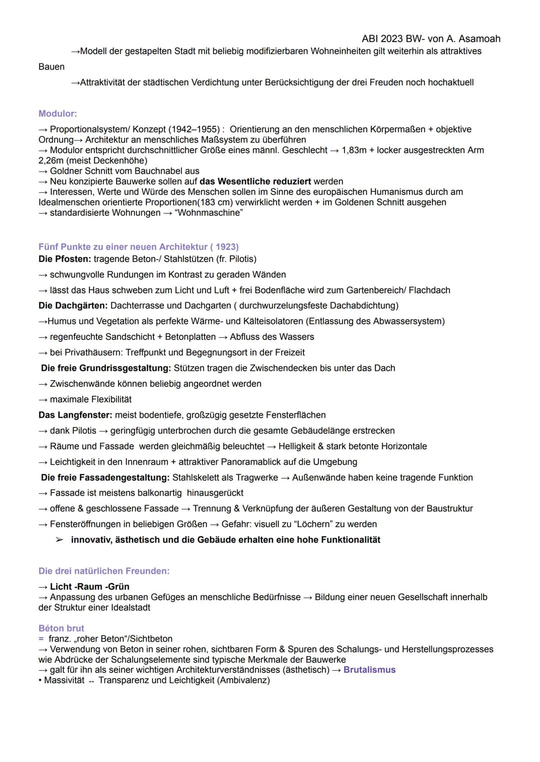 BK ABITUR 2023
ARCHITEKTUR
KONSTRUKTIONEN/ WOHNUNGSSTRUKTUREN
Massivbauweise:
= Eine Form des Tragwerks, bei der raumabschließende Elemente 