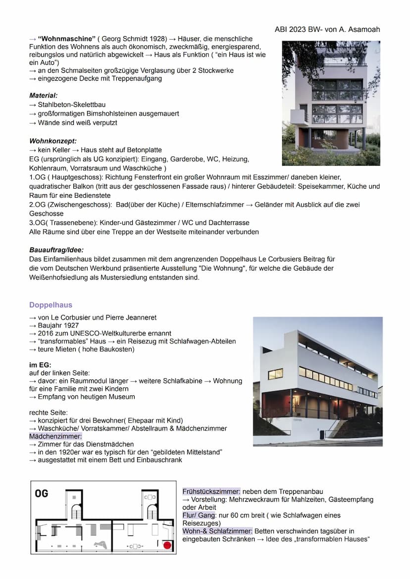 BK ABITUR 2023
ARCHITEKTUR
KONSTRUKTIONEN/ WOHNUNGSSTRUKTUREN
Massivbauweise:
= Eine Form des Tragwerks, bei der raumabschließende Elemente 