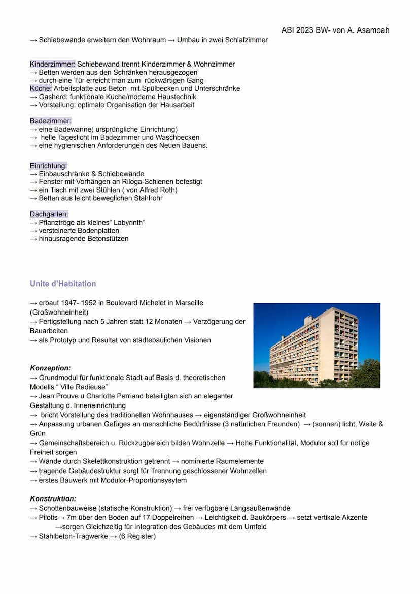 BK ABITUR 2023
ARCHITEKTUR
KONSTRUKTIONEN/ WOHNUNGSSTRUKTUREN
Massivbauweise:
= Eine Form des Tragwerks, bei der raumabschließende Elemente 