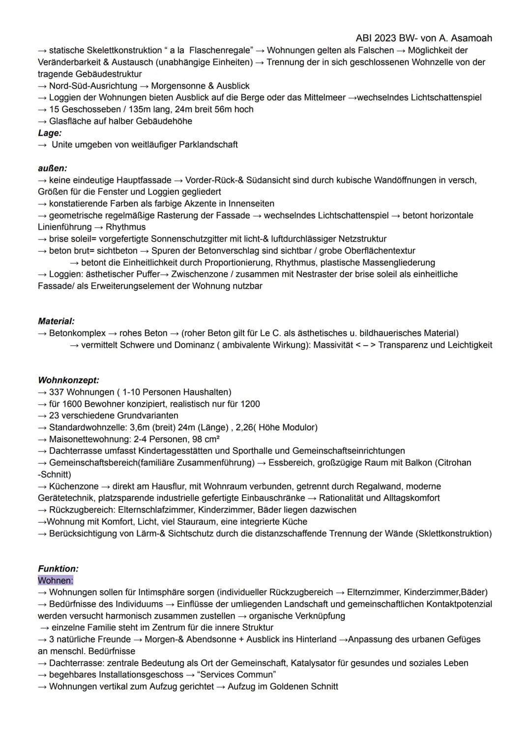 BK ABITUR 2023
ARCHITEKTUR
KONSTRUKTIONEN/ WOHNUNGSSTRUKTUREN
Massivbauweise:
= Eine Form des Tragwerks, bei der raumabschließende Elemente 