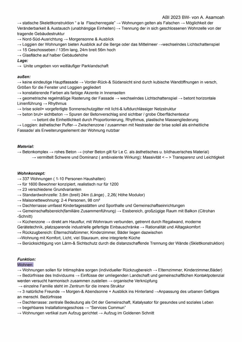 BK ABITUR 2023
ARCHITEKTUR
KONSTRUKTIONEN/ WOHNUNGSSTRUKTUREN
Massivbauweise:
= Eine Form des Tragwerks, bei der raumabschließende Elemente 