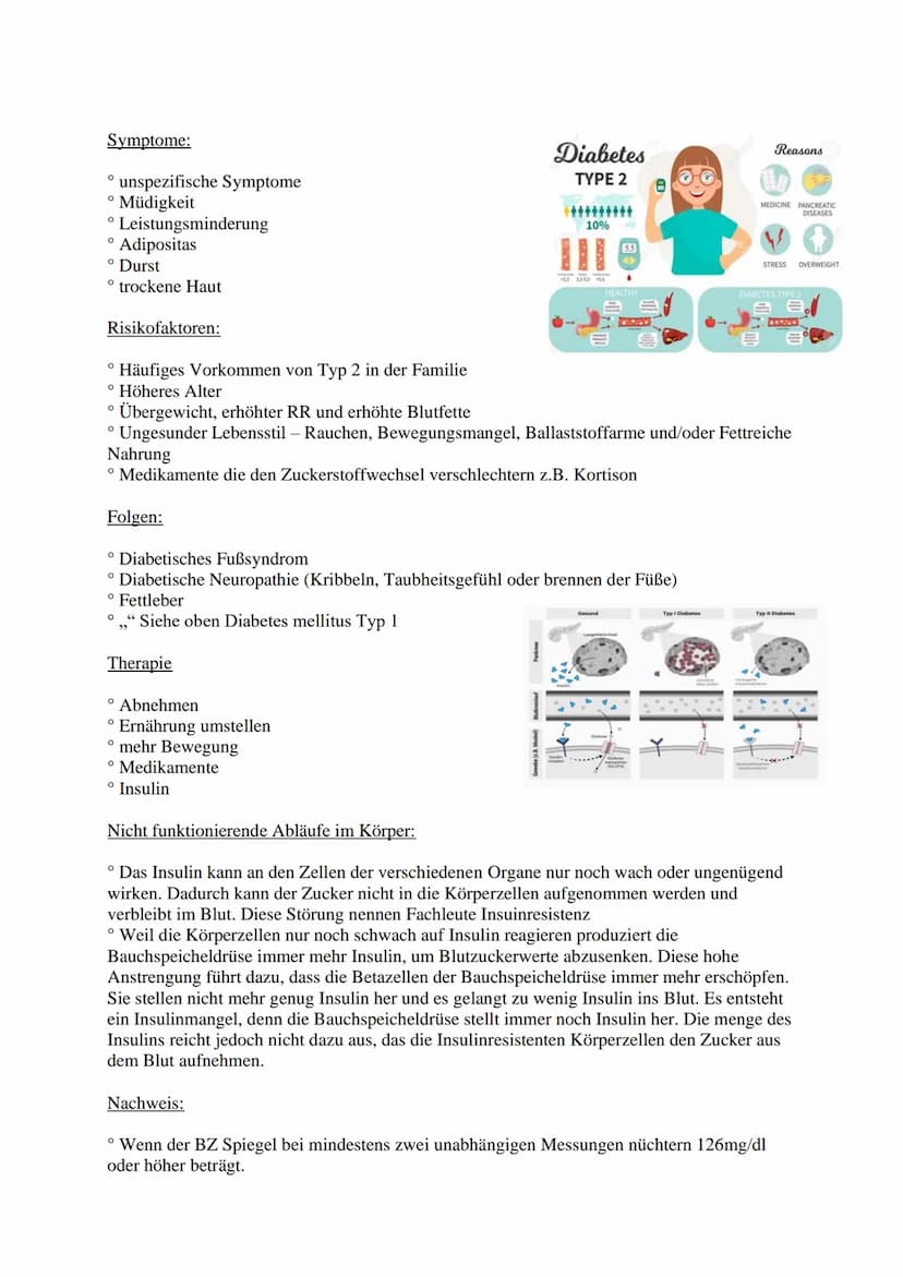 Diabetes Mellitus
Definition:
Diabetes Mellitus auch ,,Zuckerkrankheit" genannt ist ein
Überbegriff für verschiedene Erkrankungen des
Stoffw