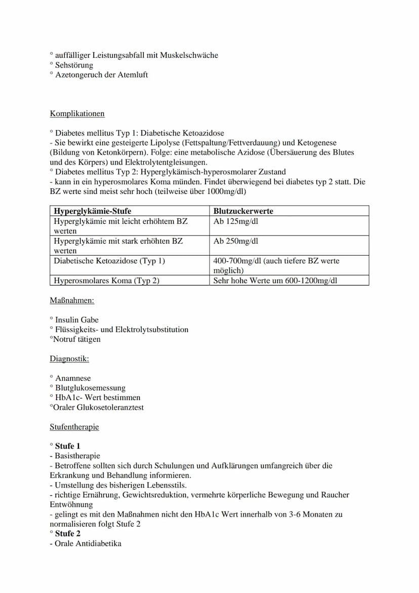 Diabetes Mellitus
Definition:
Diabetes Mellitus auch ,,Zuckerkrankheit" genannt ist ein
Überbegriff für verschiedene Erkrankungen des
Stoffw