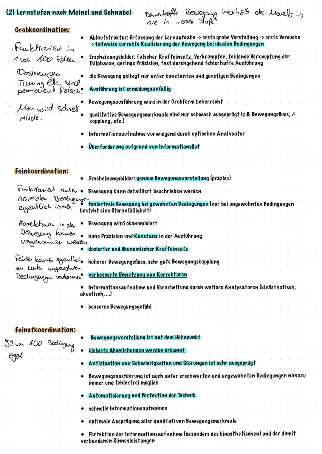 Bewegungslehre + Bewegunslernen Inhaltsverzeichnis
Thema
(1) Methoden zur Gestaltung von Lehr- und Lernwegen
Teillernmethode
Ganzheitsmethod
