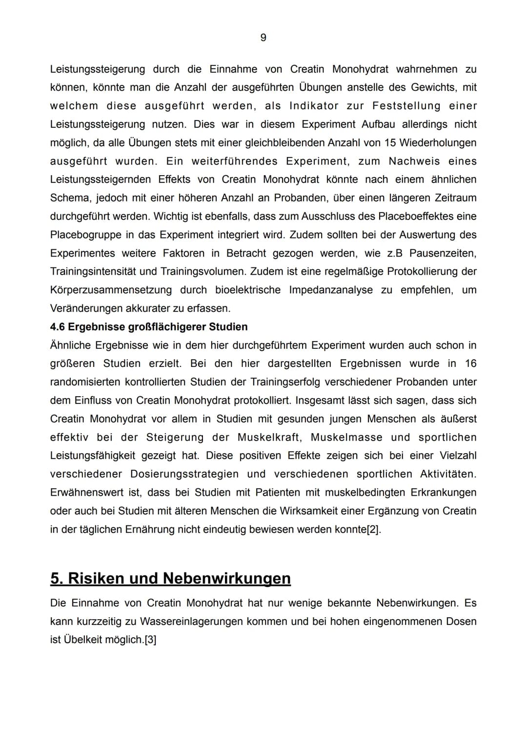 Auswirkungen der Einnahme von Creatin
Monohydrat im Kraftsport
C4H9N3O2
[4]
12
Facharbeit im Leistungskurs Biologie
Schuljahr 2022/23 Inhalt