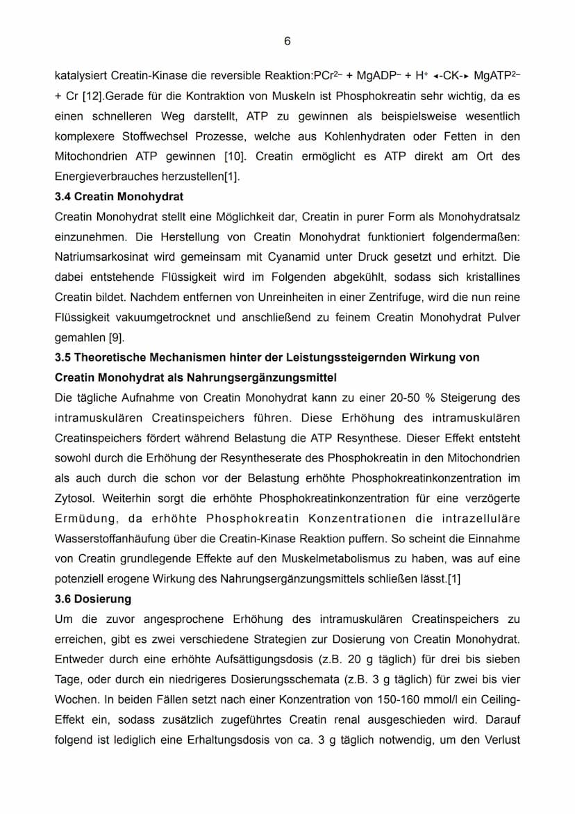 Auswirkungen der Einnahme von Creatin
Monohydrat im Kraftsport
C4H9N3O2
[4]
12
Facharbeit im Leistungskurs Biologie
Schuljahr 2022/23 Inhalt