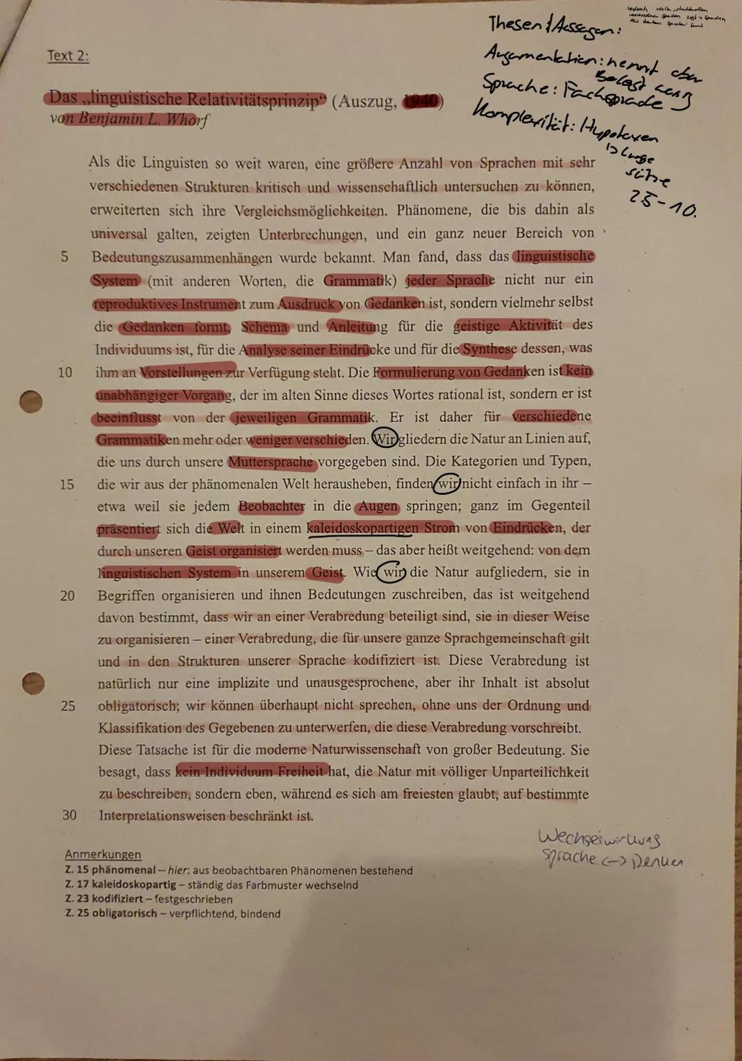 # Ablauf Sachtextanalyse

Einleitung:
Was wäre, wenn wir keine Sprache hätten, könnten wir dann denken oder ist das denken ohne unmöglich? D