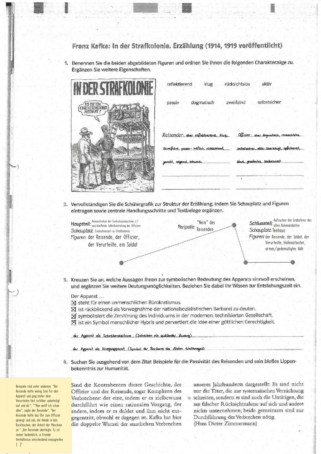 Werke des Deutsch-LK's: Themen und Bezüge im Überblick
Franz Kafka: In der Strafkolonie
Gattung: Epik
Literaturepoche: Literatur des Express