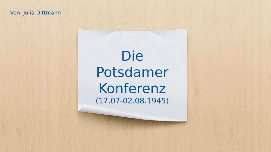 Potsdamer Konferenz