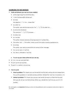 Know vocabulary for text analysis thumbnail