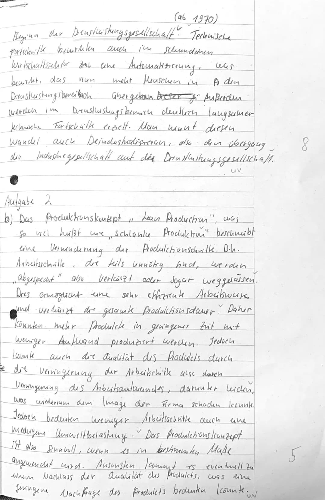 b)
Klasse 12
Geographie-Klausur
Aufgabe 1: Wirtschaft und Gesellschaft
a)
Um den Bedeutungswandel der Wirtschaft zu dokumentieren, hat Jean
