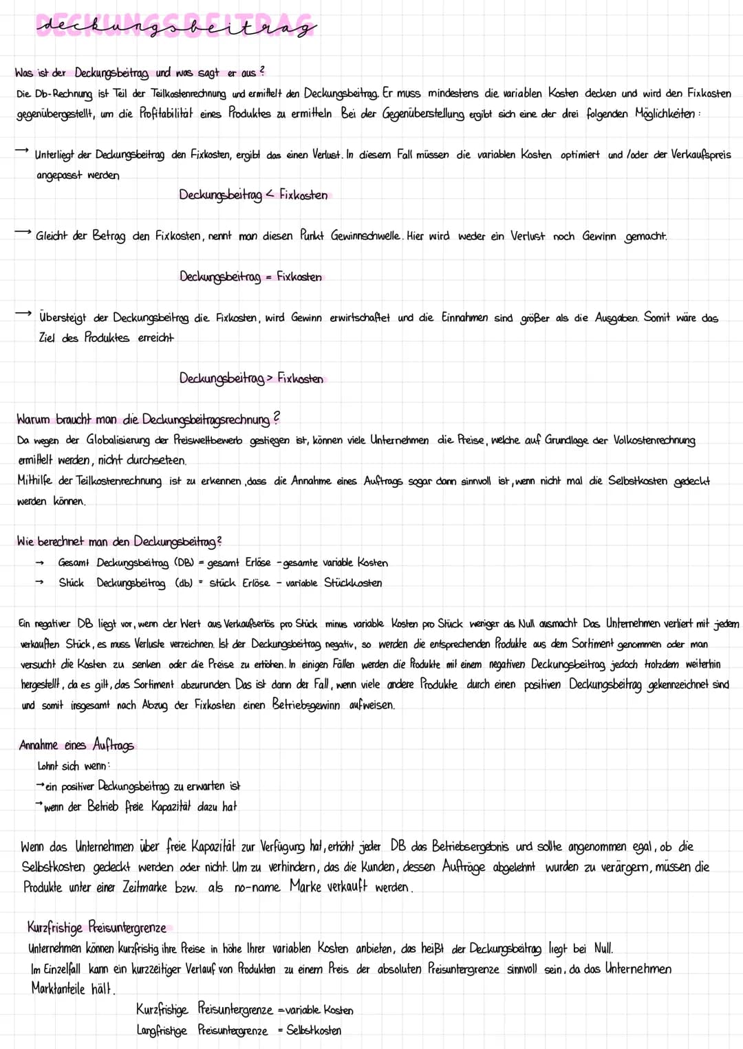 deckung
Was ist der Deckungsbeitrag und was sagt er aus?
Die Db-Rechnung ist Teil der Teilkostenrechnung und ermittelt den Deckungsbeitrag. 