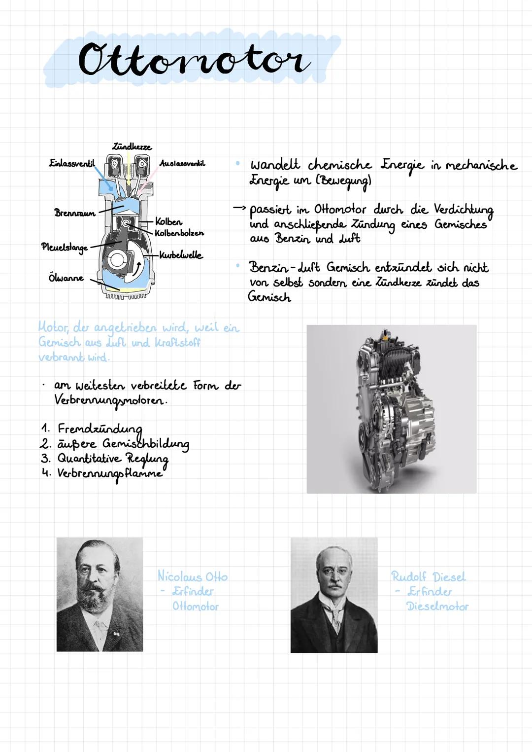 Ottomotor
Einlassventil
Brennraum
Pleuelstange
Ölwanne
Zündkerze
แบบบบบบบบบบบ
Auslassventil
Kolben
Kolbenbolzen
-Kurbelwelle
Motor, der ange