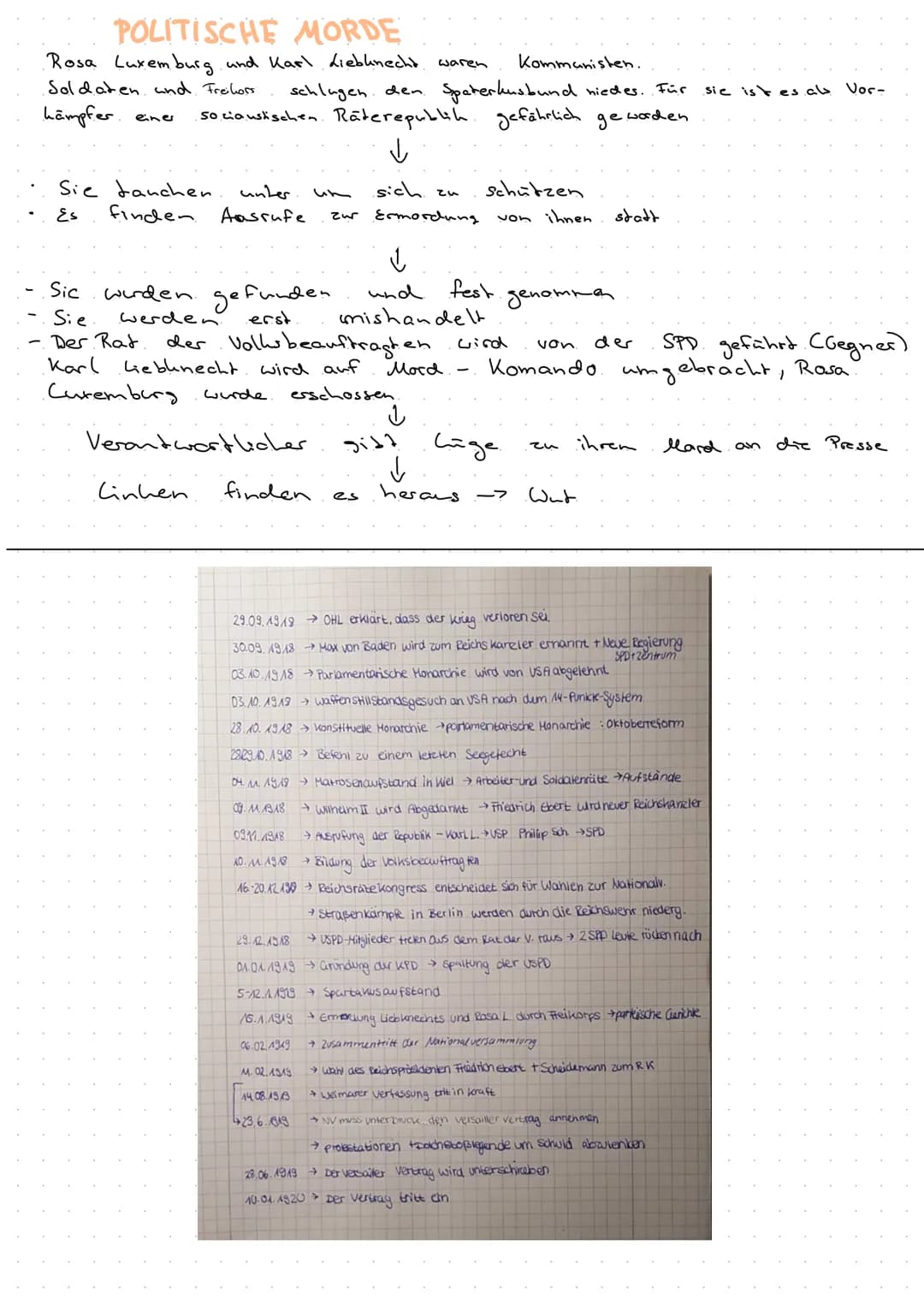 Geschichte (STH)
●
●
●
Deutschland im November 1918
Außenpolitisch
Weltkrieg: C 1314-1518)
Sept. 1918: OHL gesteht Niederlage ein, fordert:
