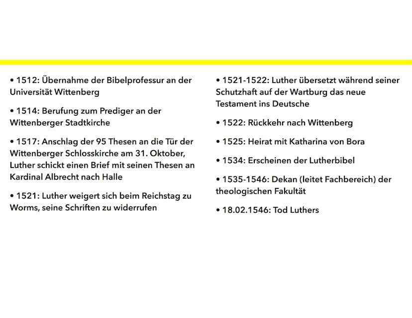 MARTIN LUTHER
VON MICHELLE UND JOHANNA INHALTSVERZEICHNIS
• Biografie
• Luthers Gottesbild
• Lehre
• Theologie
• Auslöser des Thesen Anschla