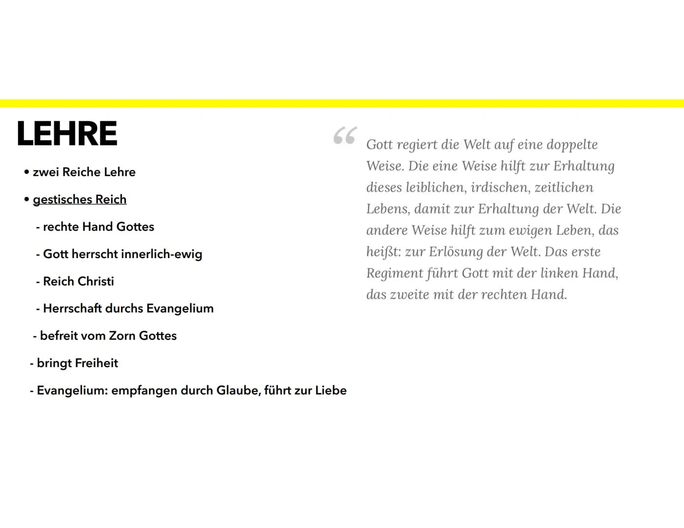 MARTIN LUTHER
VON MICHELLE UND JOHANNA INHALTSVERZEICHNIS
• Biografie
• Luthers Gottesbild
• Lehre
• Theologie
• Auslöser des Thesen Anschla