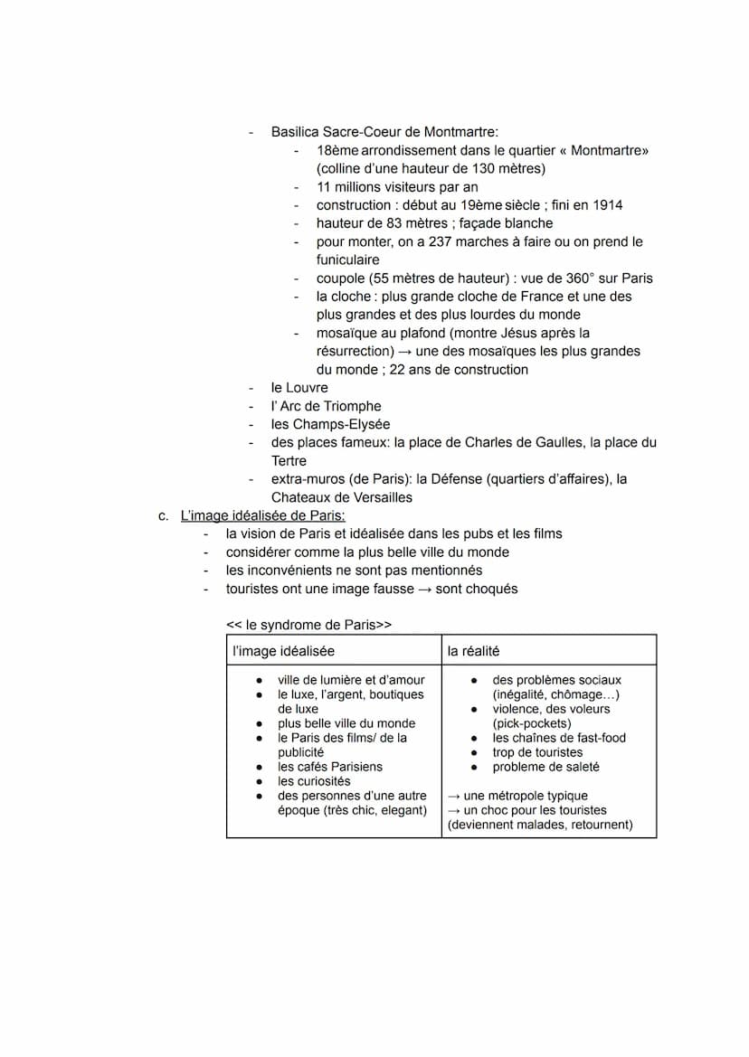 Abiturwiederholung Französisch: Paris - Immigration & Emigration
1. Paris:
a. Informations principales:
région: Ile-de-France (<<les Francil