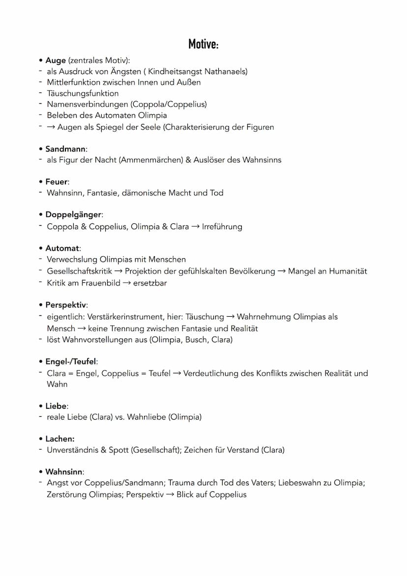 Der Sandmann
E.T.A. Hoffmann (1816)
Allgemein:
.E.T.A. Hoffmann (1776-1822)
Erzählung → Novelle; Nachtstück
Erzählung der Lebensgeschichte d