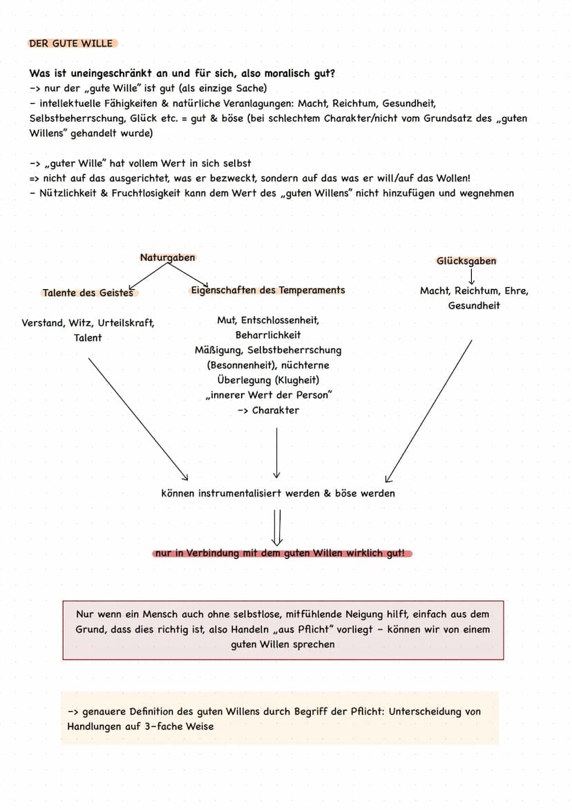 ALLGEMEINES
IMMANUEL KANT
-> Deontologie: to deon (Pflicht), Pflichtethik
= Kant (1724-1804)
Voraussetzung von Kantes Ethik -> Kants Mensche