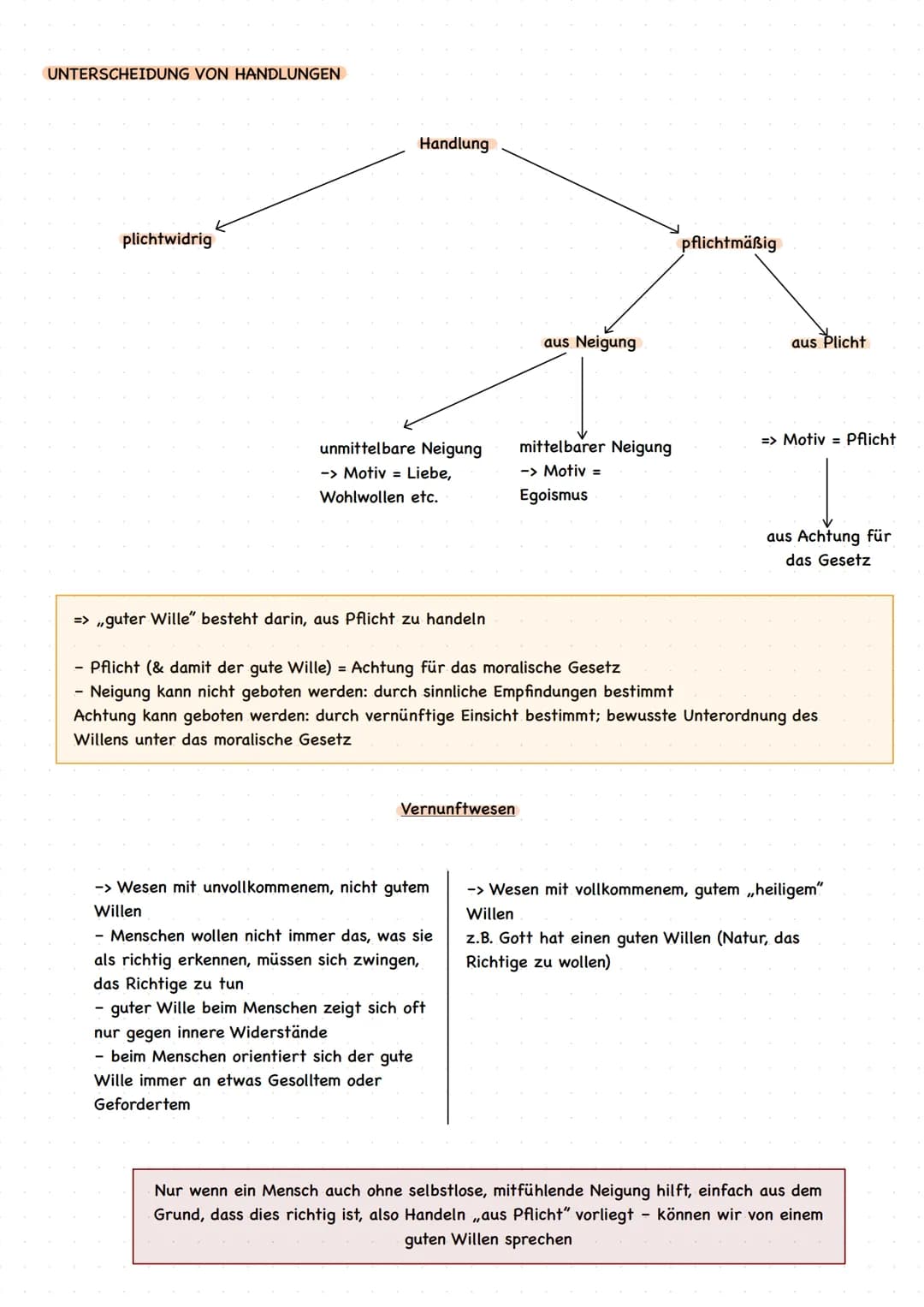 ALLGEMEINES
IMMANUEL KANT
-> Deontologie: to deon (Pflicht), Pflichtethik
= Kant (1724-1804)
Voraussetzung von Kantes Ethik -> Kants Mensche