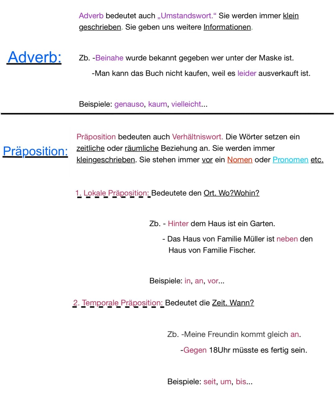 Artikel
Grammatik
Ein Artikel KANN vor einem Nomen stehen oder irgendwo anders
im Satz. Je nachdem wo sie stehen werden sie groß oder klein
