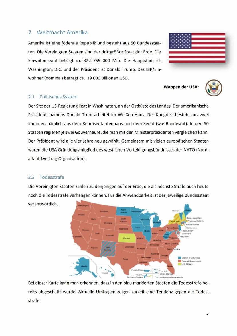 Angloamerikanischer Raum
1 Inhaltsverzeichnis
1 Allgemeine Informationen .....
2
1.1 Länder von Angloamerika:.....
Weltmacht Amerika
5
2.1 P