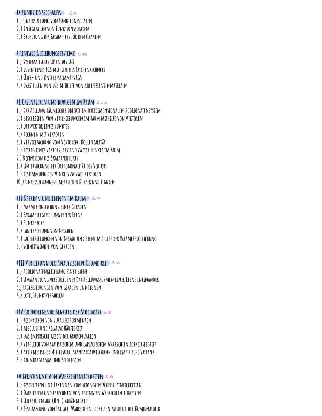 + X
Mathe Abitur 2023
Lernzettel
|
•1• INHALTSVERZEICHNIS
I EXPONENTIALFUNKTIONEN S.^
1.) CHARAKTERISTISCHE EIGENSCHAFTEN EXPONENTIELLER WAC