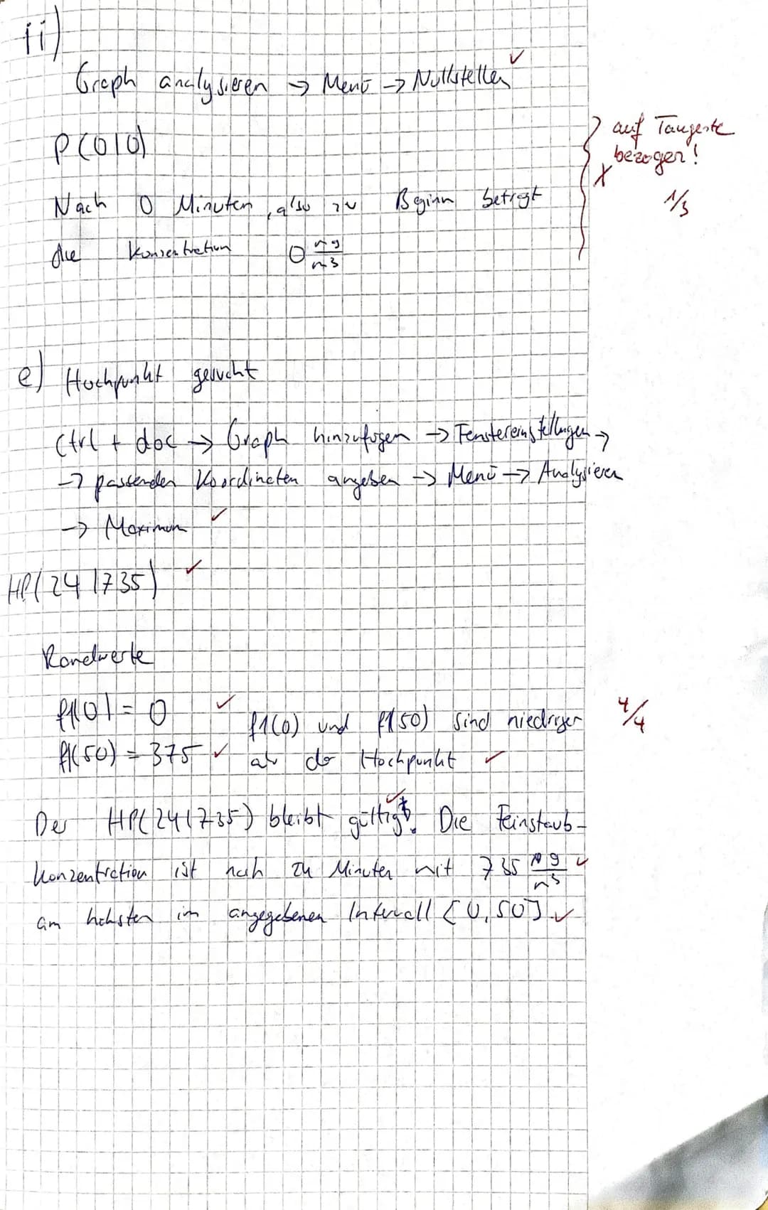 Mathe Klausur
1 a)
x=0
x ₂ = 3
f(x) = x² - 6x² + 9x
0 = x² - 6x ² + 9 x | ()
0 = x (x ² 6×19)
7
f (x)=x²-6x²+9x+[0] =>
Der
durch den Ursprun