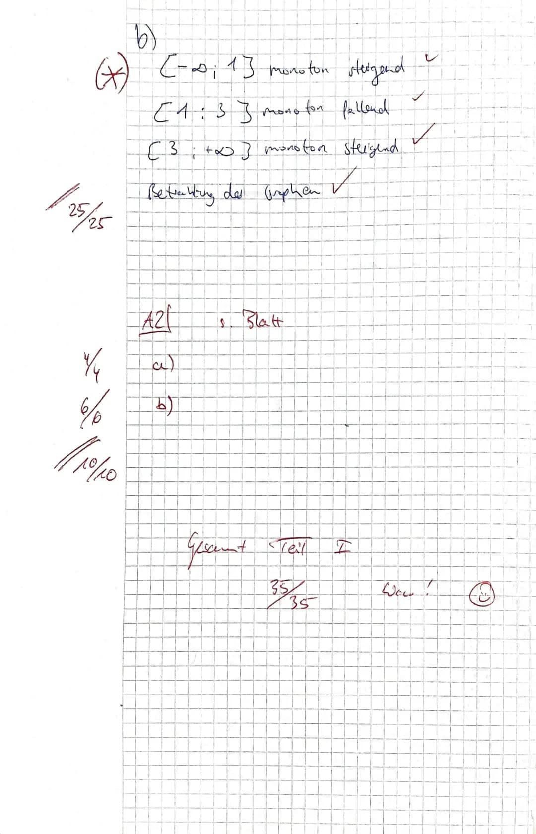 Mathe Klausur
1 a)
x=0
x ₂ = 3
f(x) = x² - 6x² + 9x
0 = x² - 6x ² + 9 x | ()
0 = x (x ² 6×19)
7
f (x)=x²-6x²+9x+[0] =>
Der
durch den Ursprun