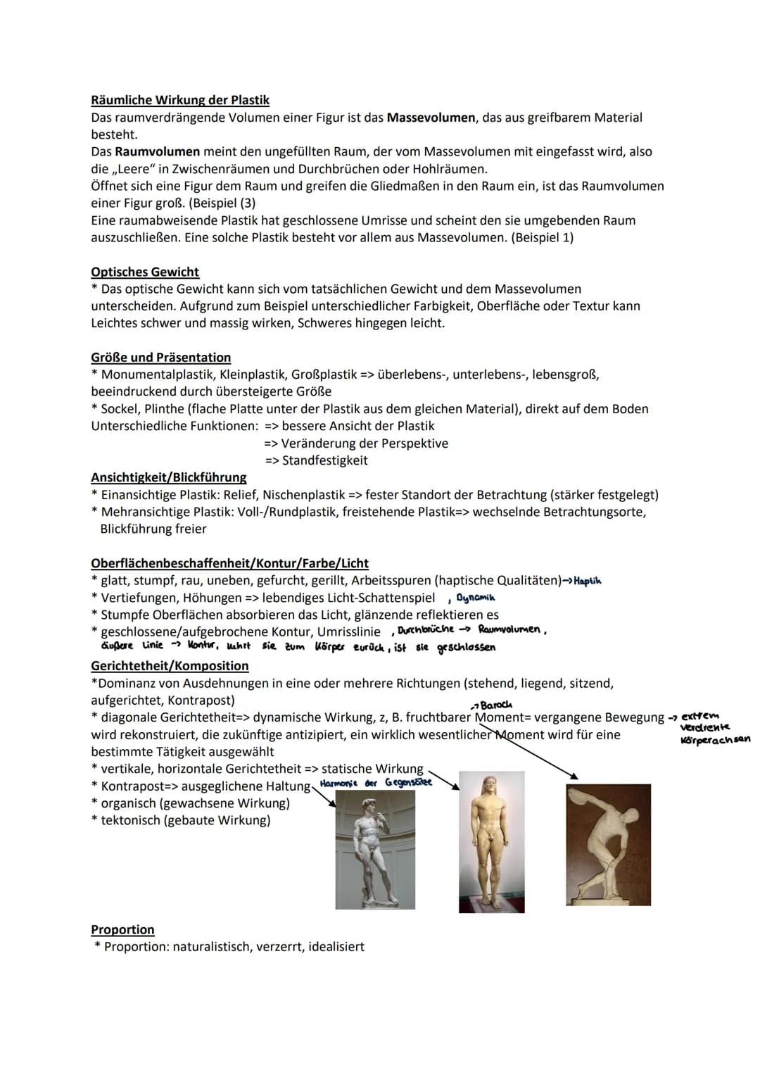 GK Kunst E2/Sprache der Künste II/Sedo
Werkanalyse und Interpretation
Plastik und Skulptur
Werkangaben
* Künstler, Titel, Entstehungsdatum, 