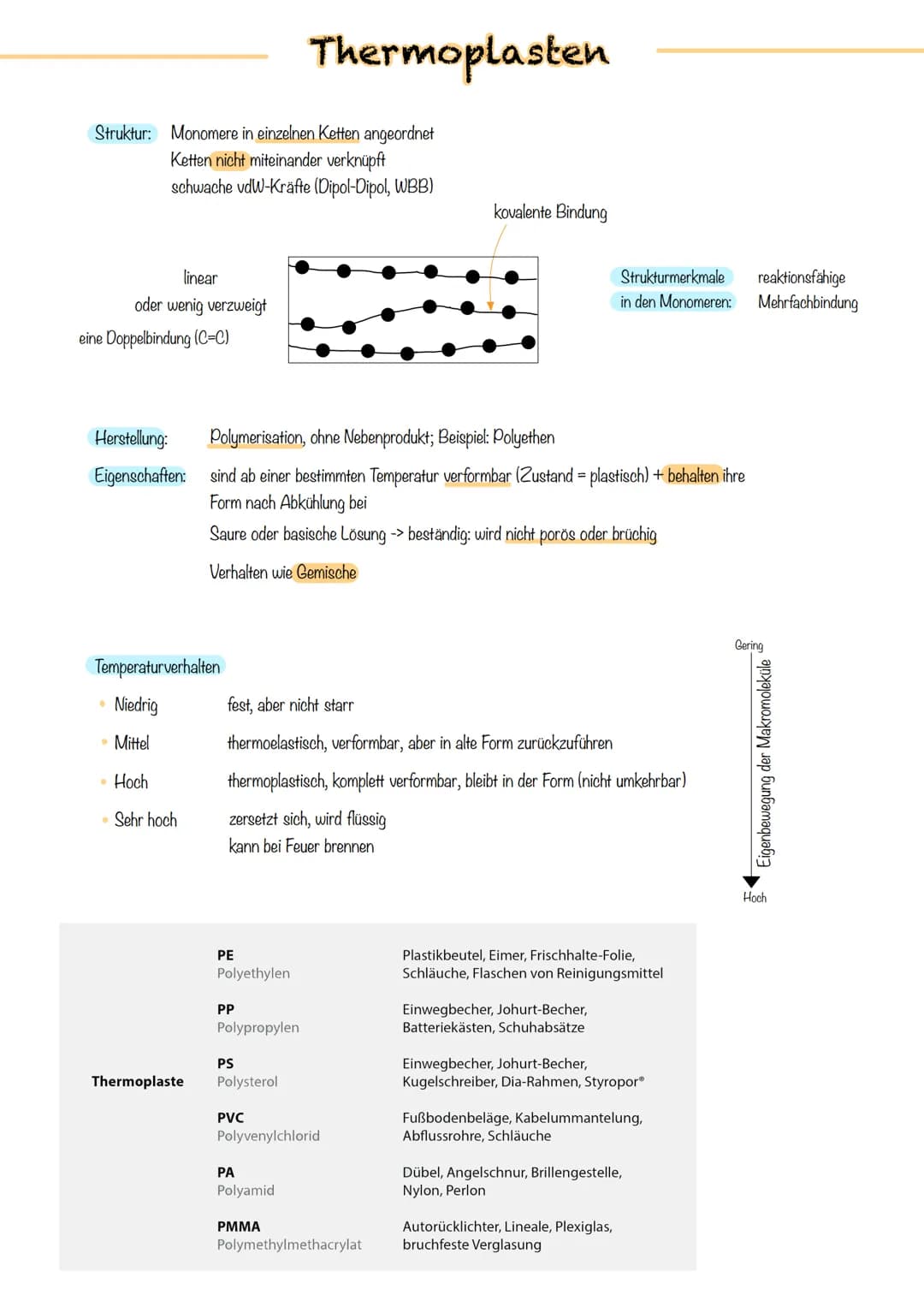 Kunststoffe Kunststoffe = Werkstoffe, die künstlich oder durch Abwandlung von Naturprodukten hergestellt werden und aus Polymeren aufgebaut 