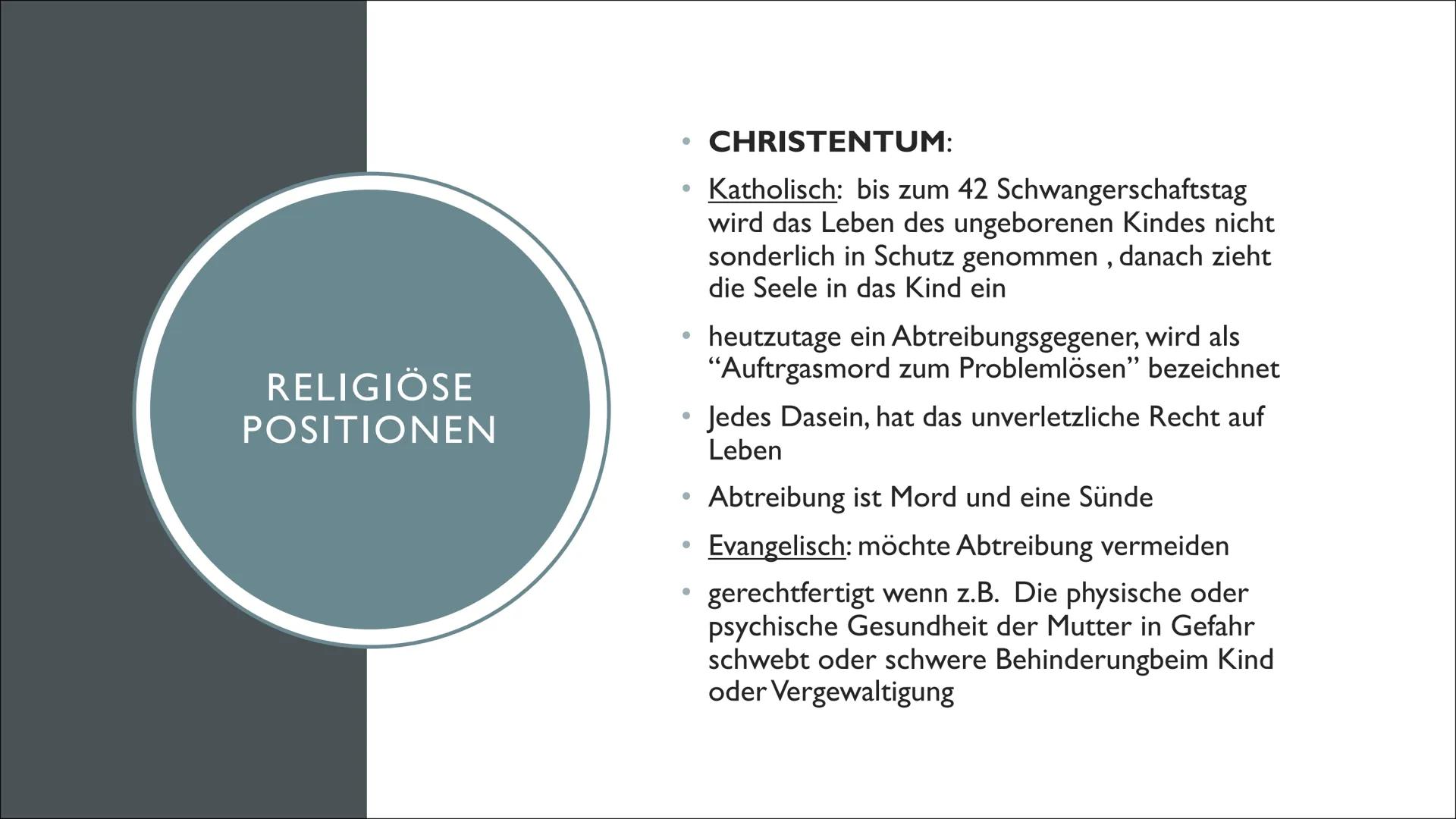 ABTREIBUNG
Ist Abtreibung moralisch
vertretbar?
Malin, Gesa, Anni DEFINITION
Unter Abtreibung versteht man den
gezielten Abbruch einer
Schwa