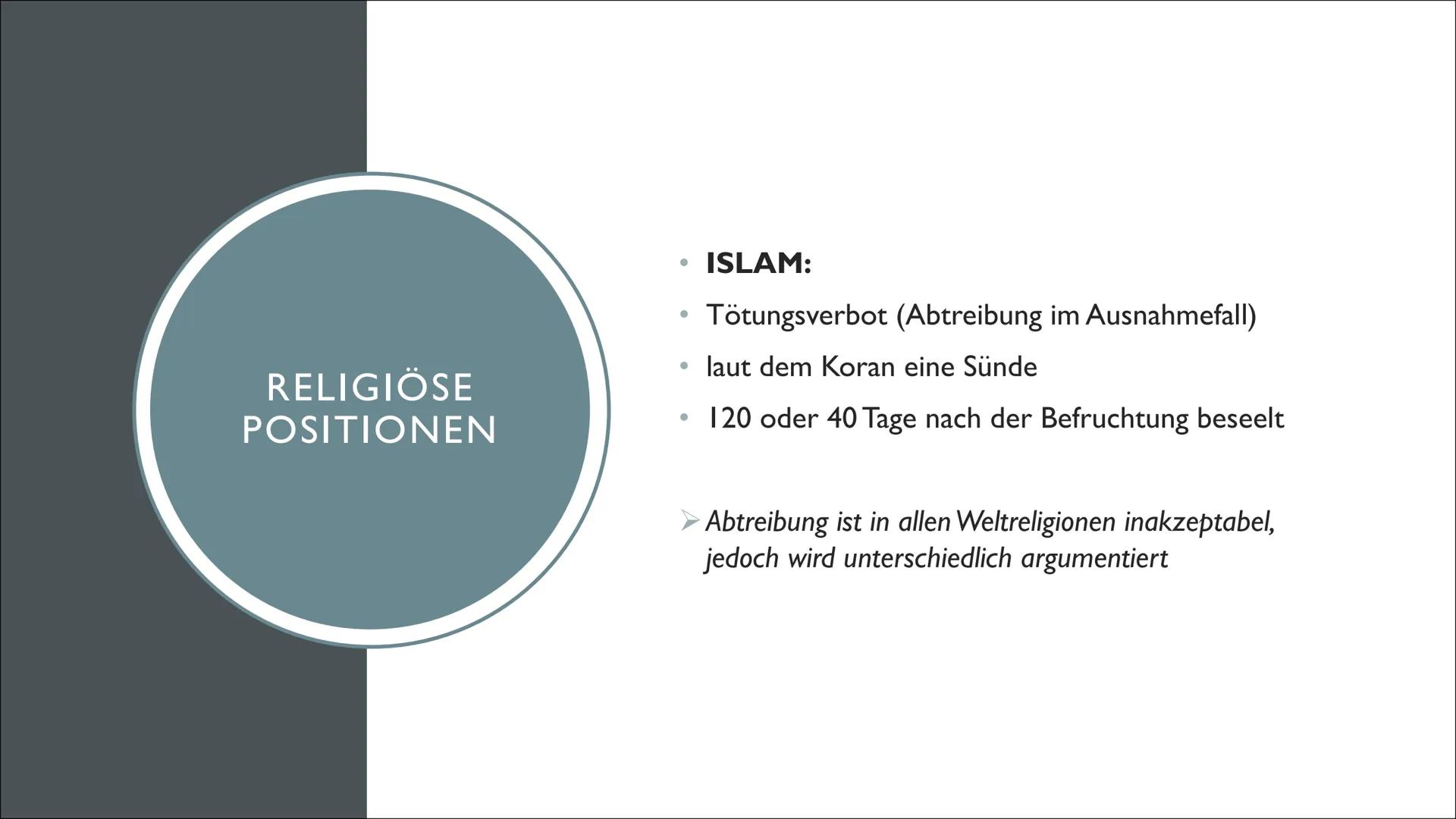 ABTREIBUNG
Ist Abtreibung moralisch
vertretbar?
Malin, Gesa, Anni DEFINITION
Unter Abtreibung versteht man den
gezielten Abbruch einer
Schwa