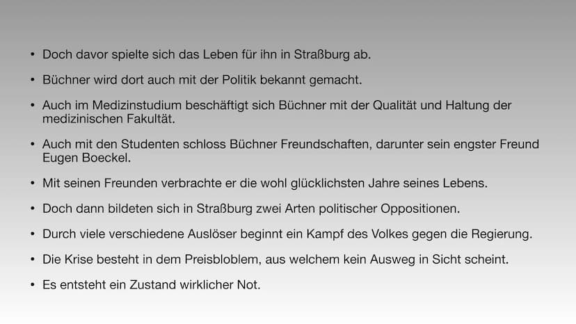 Georg Büchner
? Hi Gliederung
●
●
Die Familie Büchner
Jugendbetrachtung
Medizinisch politische Lehrjahre
Die große Krise Familie Büchners
• 