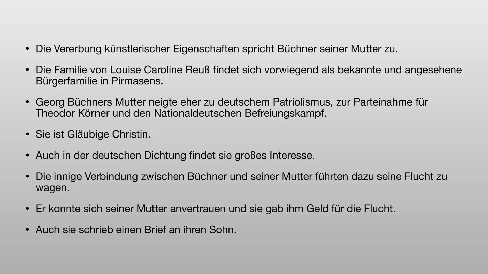 Georg Büchner
? Hi Gliederung
●
●
Die Familie Büchner
Jugendbetrachtung
Medizinisch politische Lehrjahre
Die große Krise Familie Büchners
• 