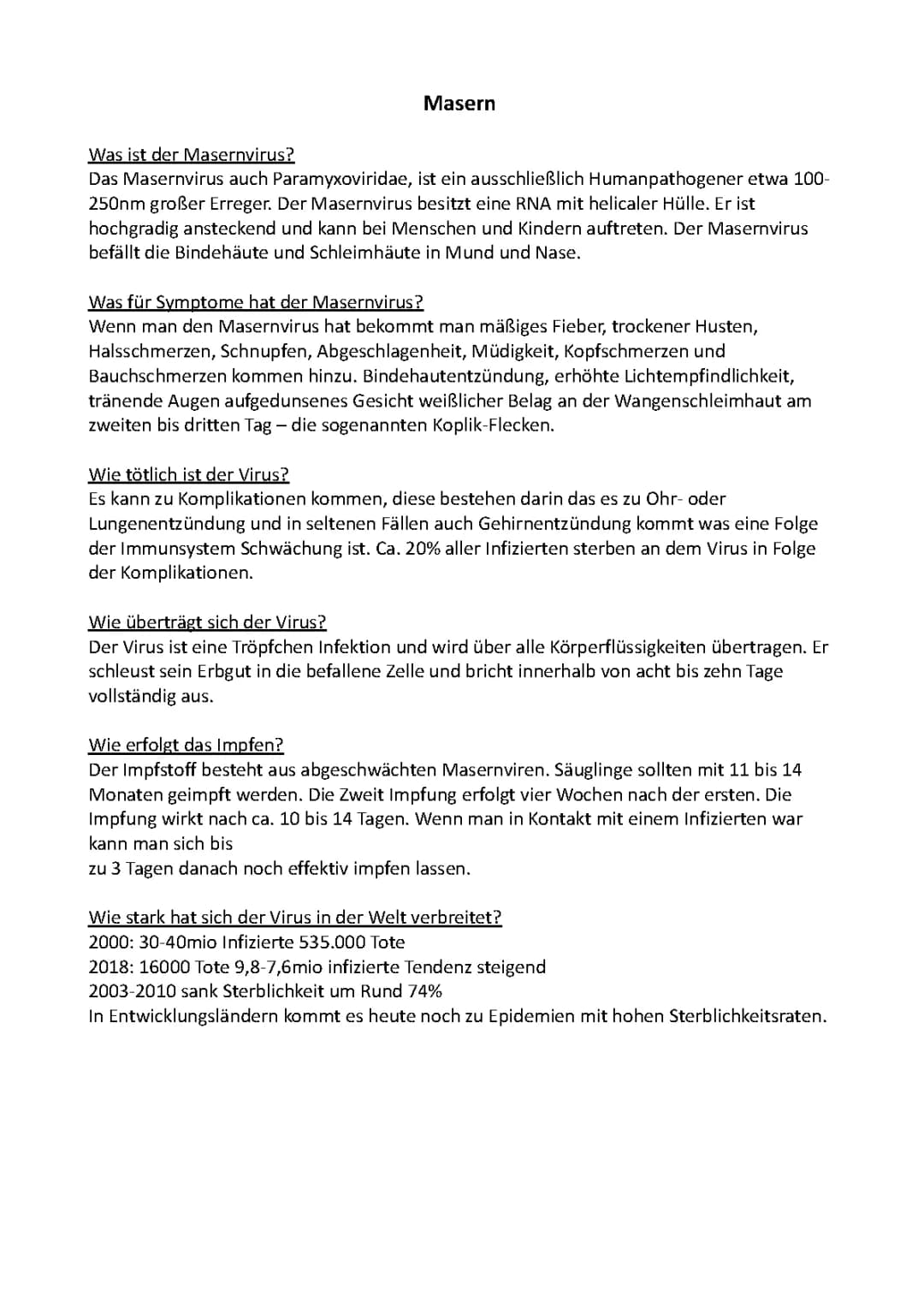 Alles über Masern: Symptome, Behandlung und Impfwissen